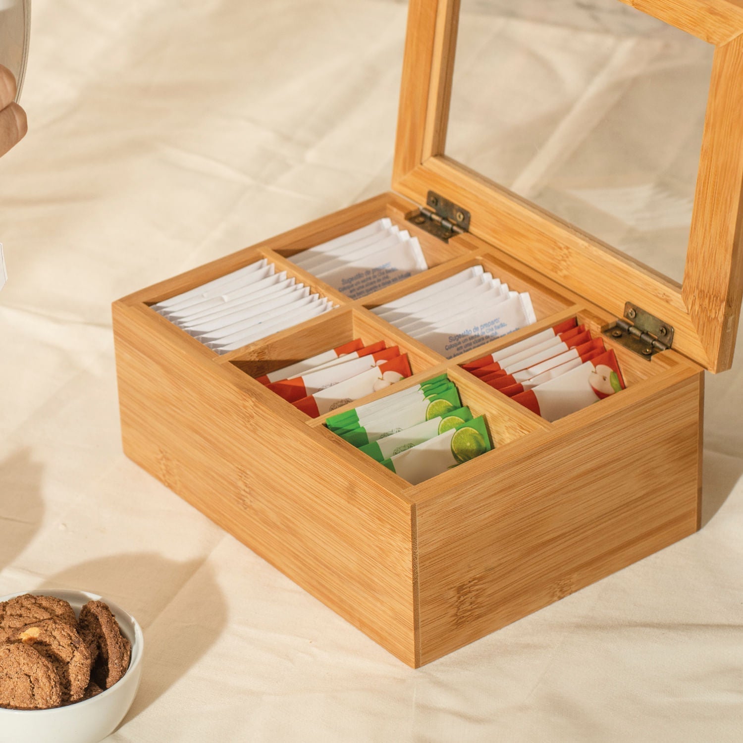 Orna Unique Tea Organizer 6 Compartments Sense Line