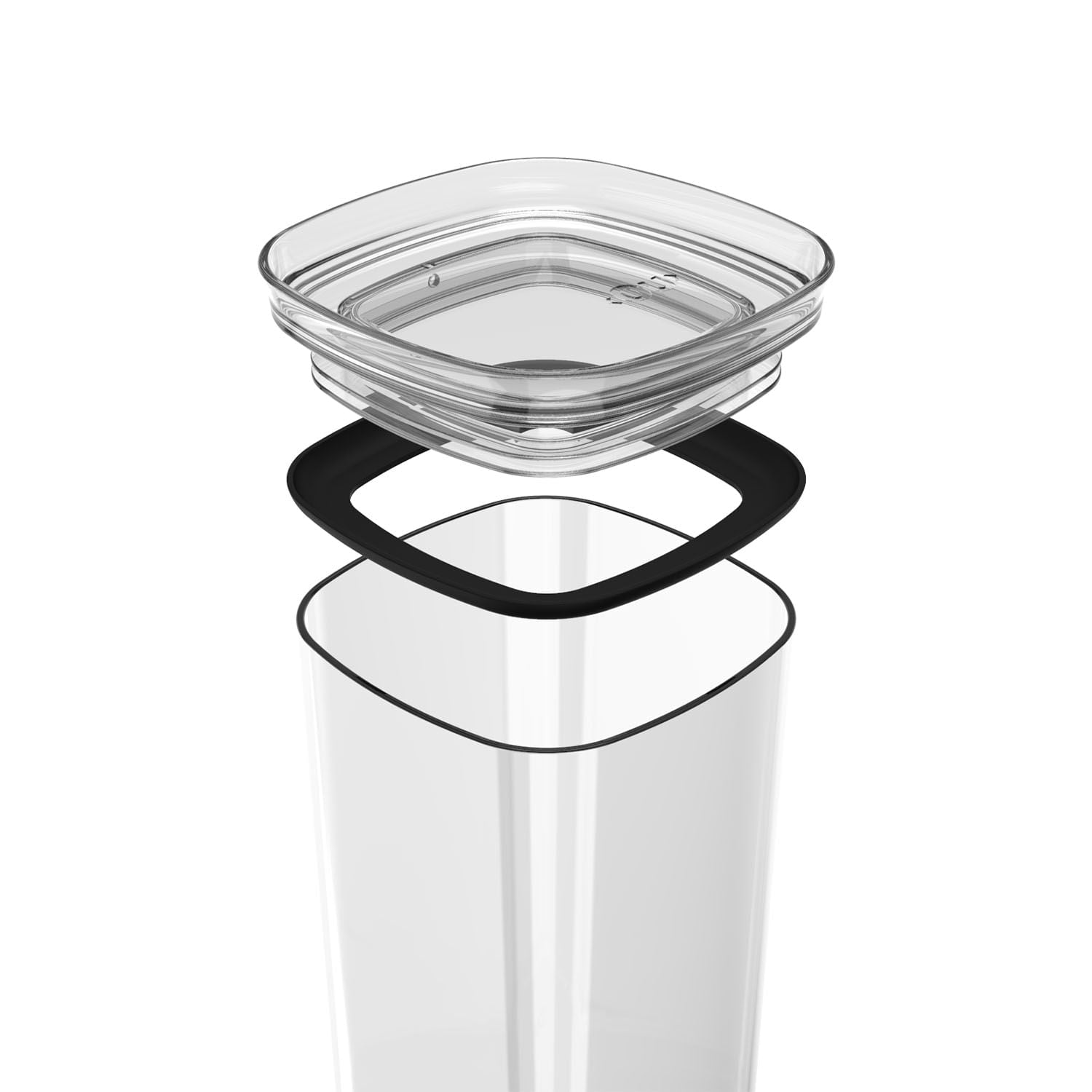 Airtight Organizer Orna Unique Jar 2L Block Line