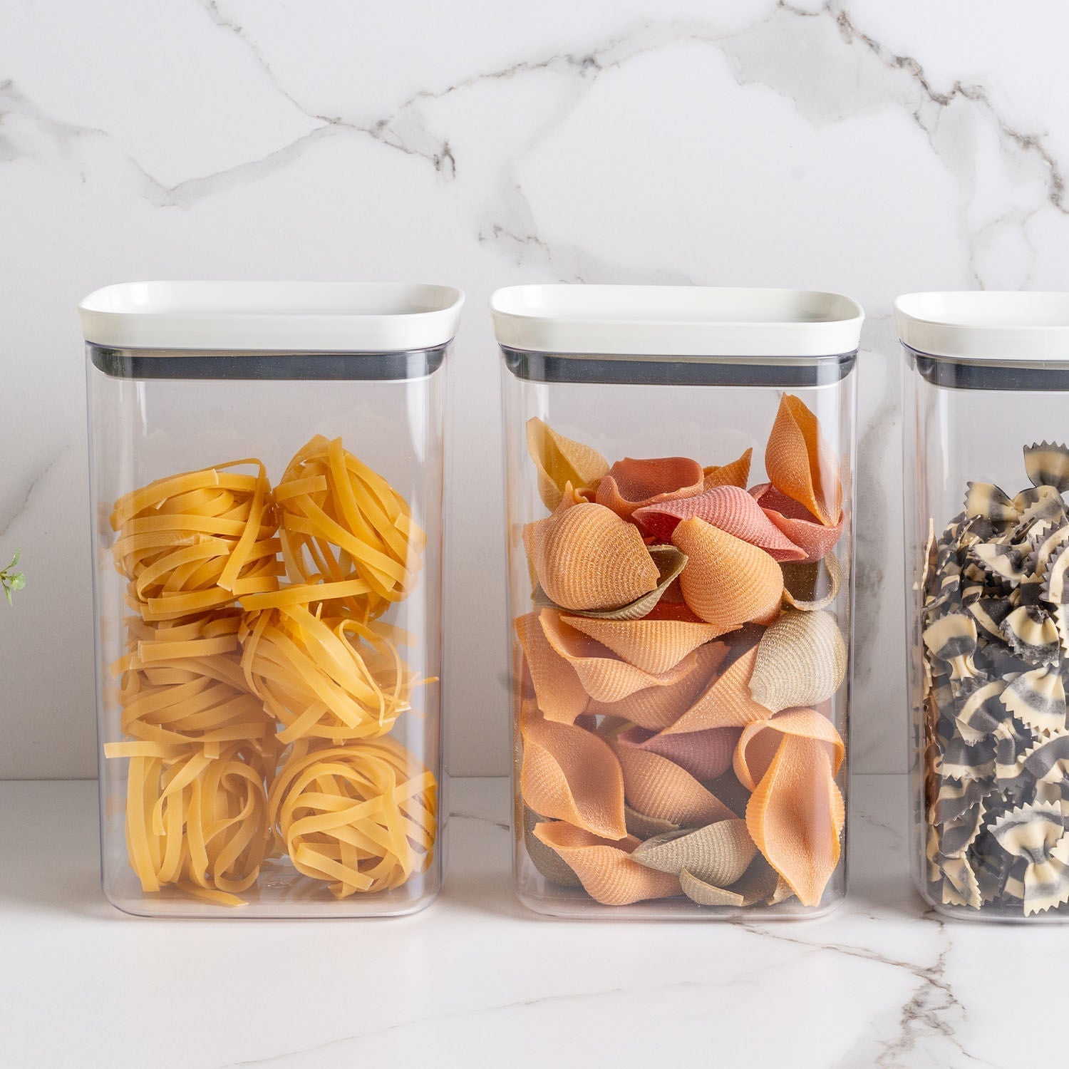 Airtight Rectangular Organizer Orna Unique Jar 2.3L Block Line