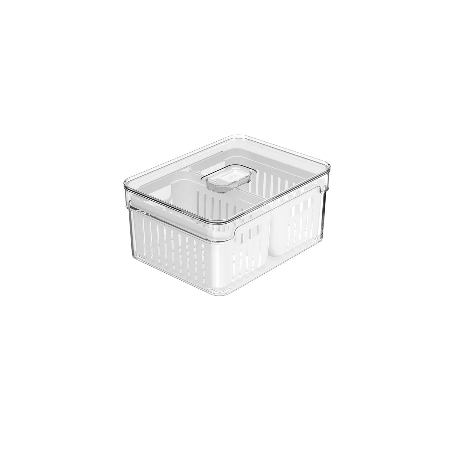 Double Basket Organizer Orna Unique 2.2L Clear Fresh Line