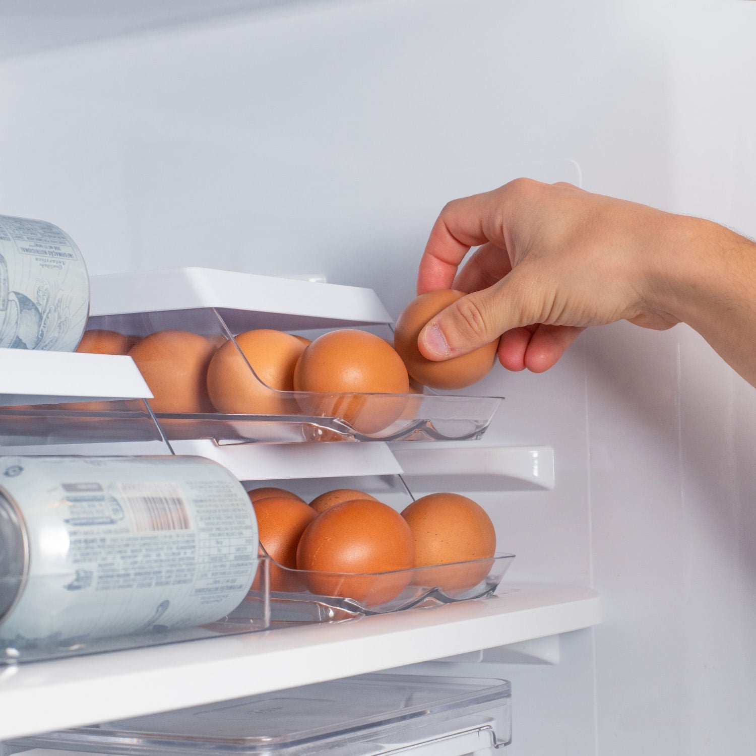 Orna Unique Roll Egg Organizer 14 Eggs Clear Fresh Line